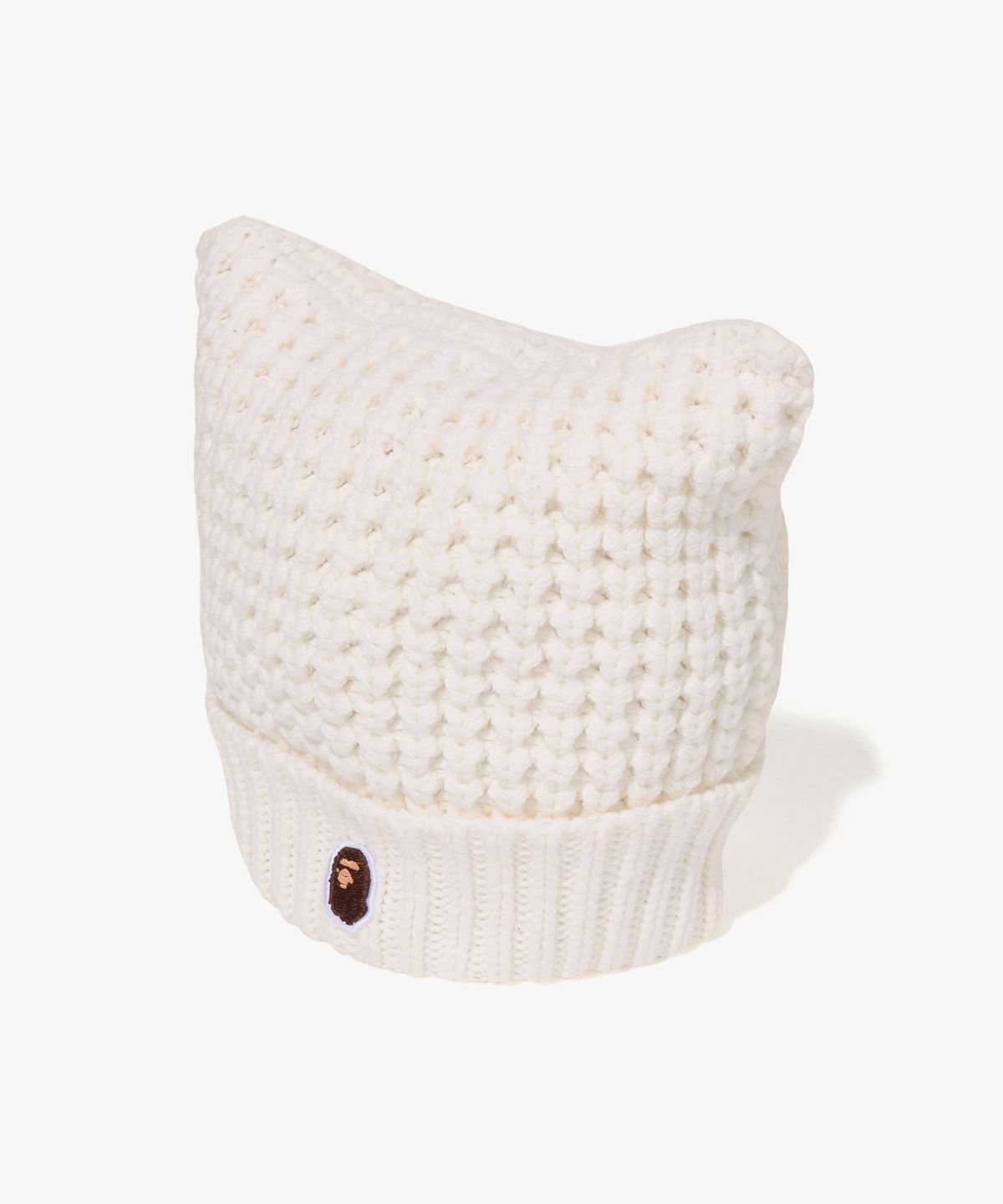 베이프(BAPE) 캣 이어 니트 캡(W) WHITE