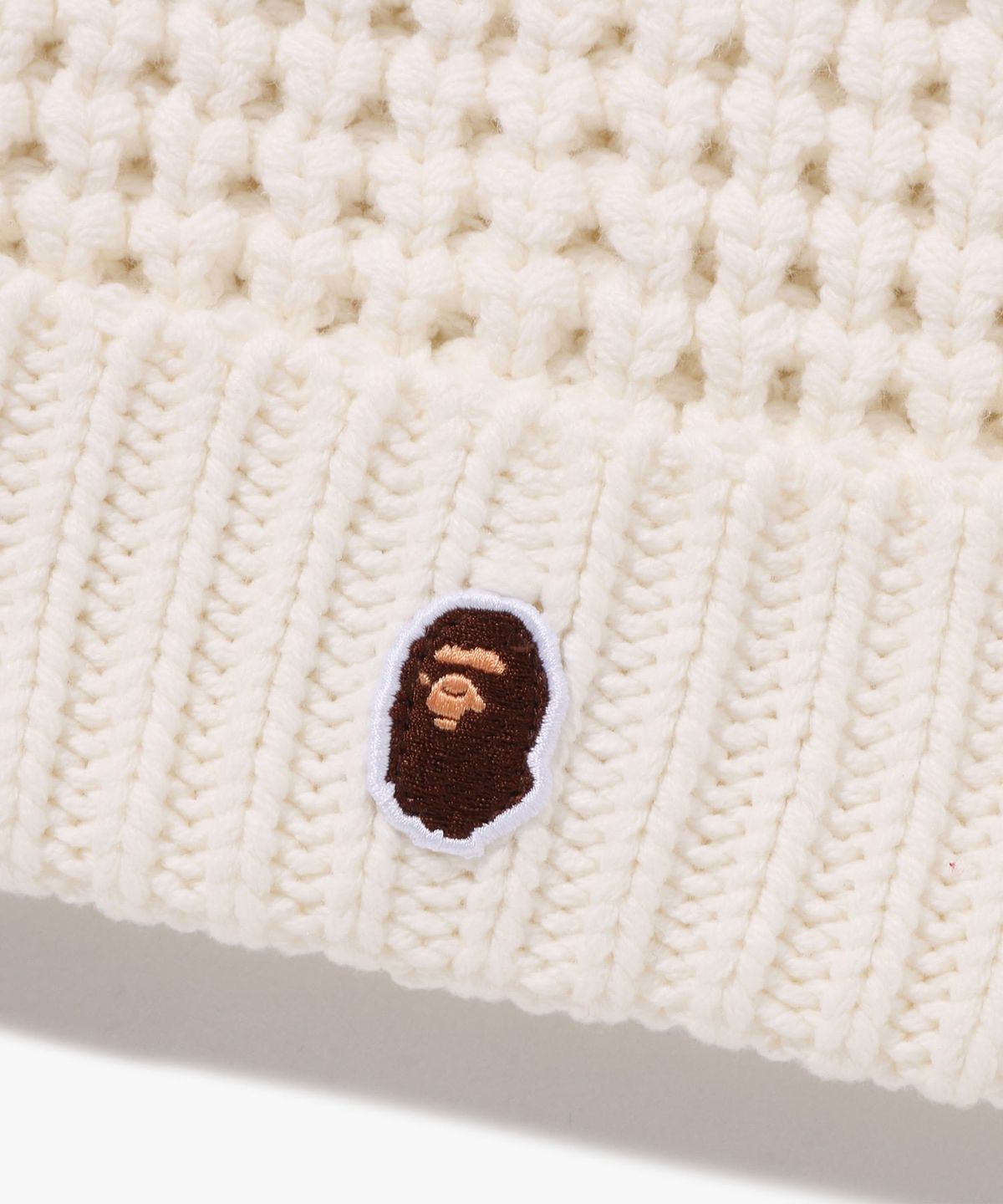 베이프(BAPE) 캣 이어 니트 캡(W) WHITE