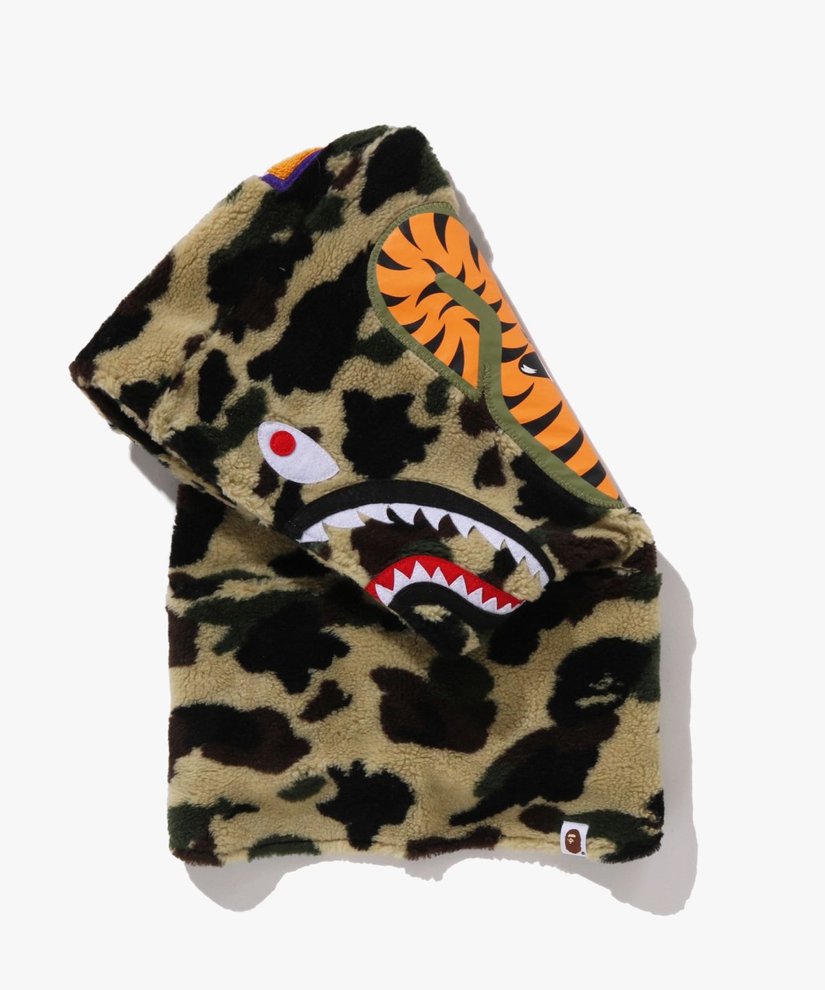 베이프(BAPE) 퍼스트 카모 샤크 보아 스누드 YELLOW