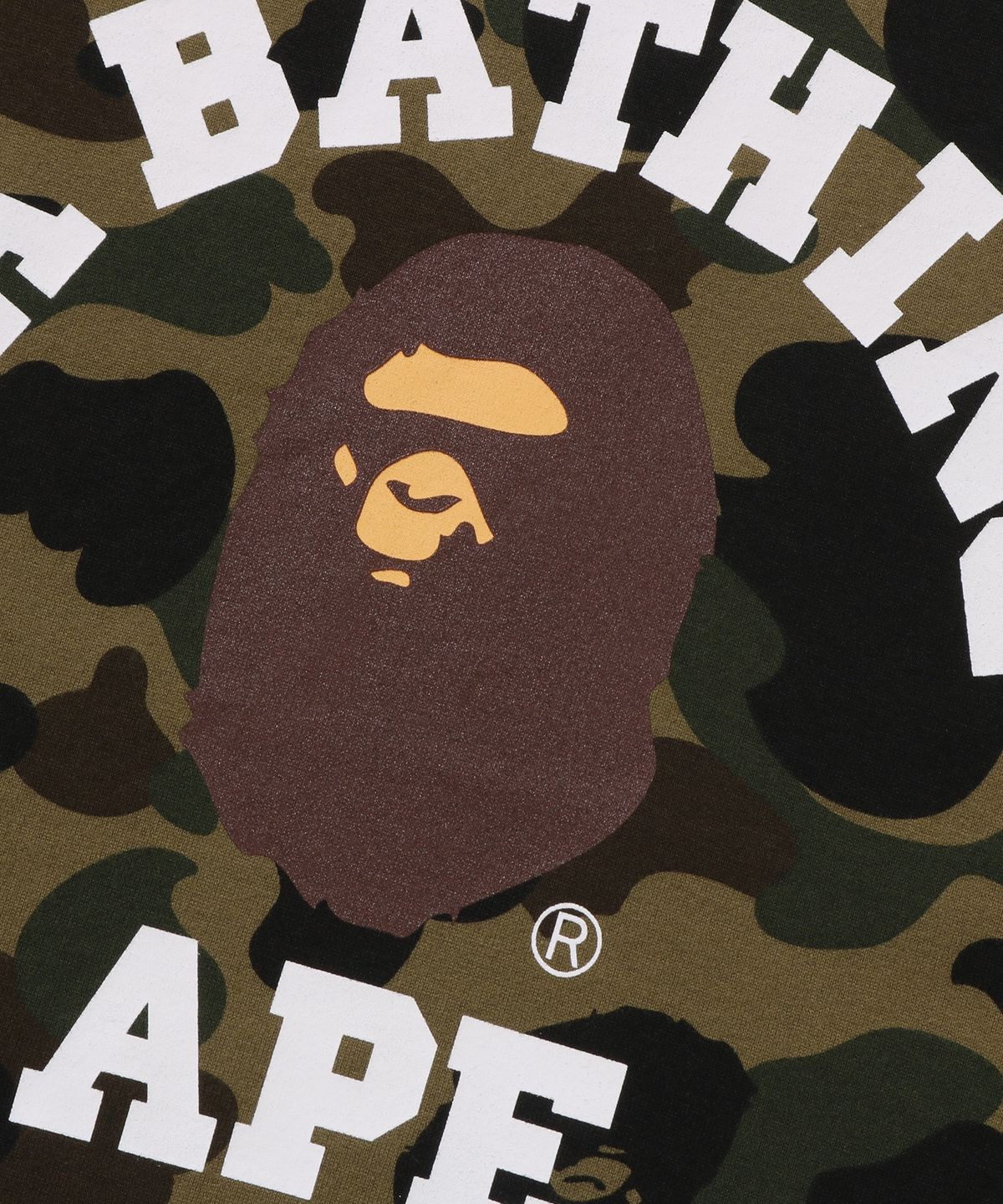 베이프(BAPE) 퍼스트 카모 콜리지 티셔츠(M) GREEN