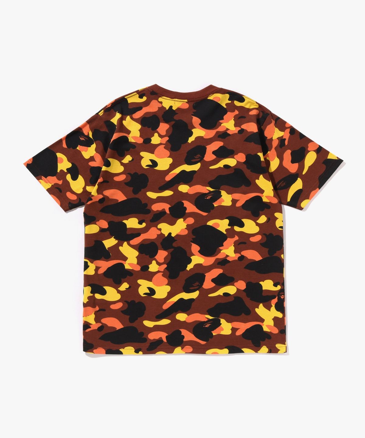 베이프(BAPE) 퍼스트 카모 콜리지 티셔츠(M) ORANGE