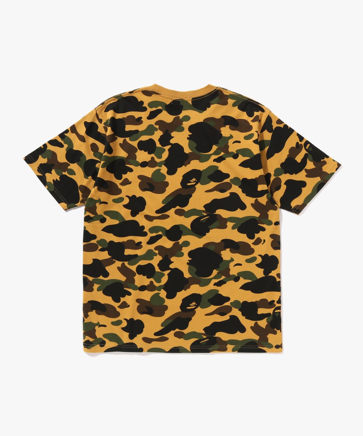 베이프(BAPE) 퍼스트 카모 콜리지 티셔츠(M) YELLOW