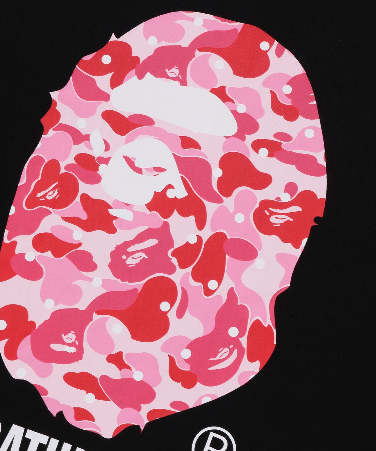 베이프(BAPE) ABC 도트 카모 BY BATHING APE 릴렉스드 핏 티셔츠(M) BLACK
