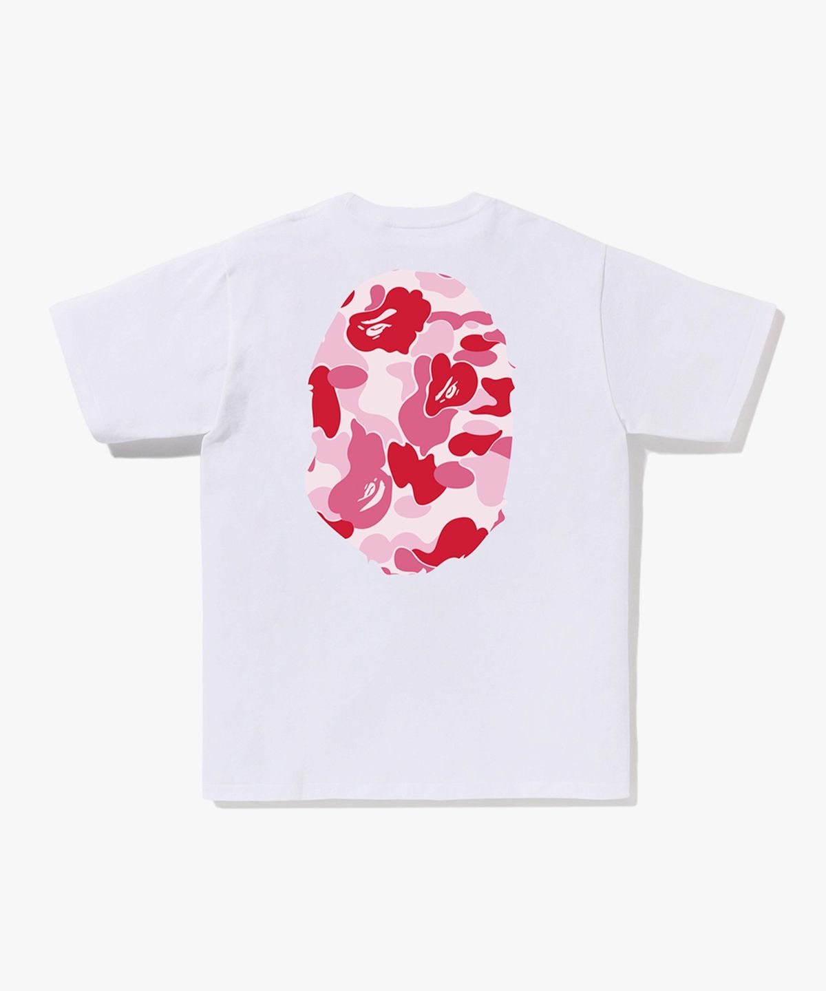 베이프(BAPE) ABC 카모 빅 에이프 헤드 티셔츠(M) WHITE/PINK