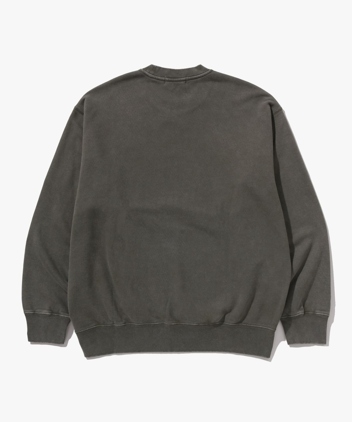 베이프(BAPE) 가먼트 다이 콜리지 릴렉스트 핏 크루넥 스웨트셔츠(M) OLIVEDRAB
