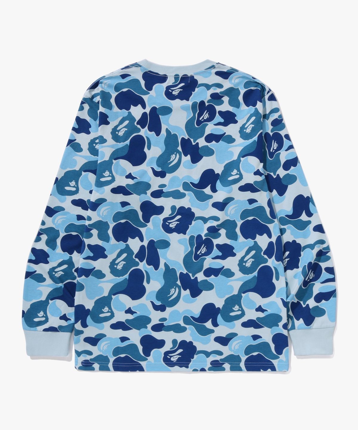 베이프(BAPE) ABC 카모 콜리지 롱슬리브 티셔츠(M) BLUE