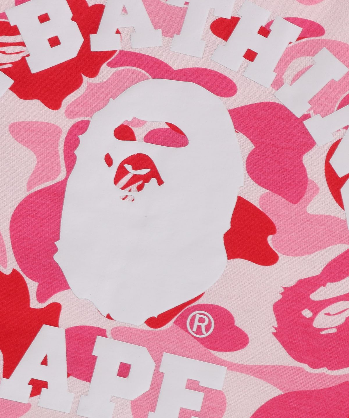 베이프(BAPE) ABC 카모 콜리지 롱슬리브 티셔츠(M) PINK