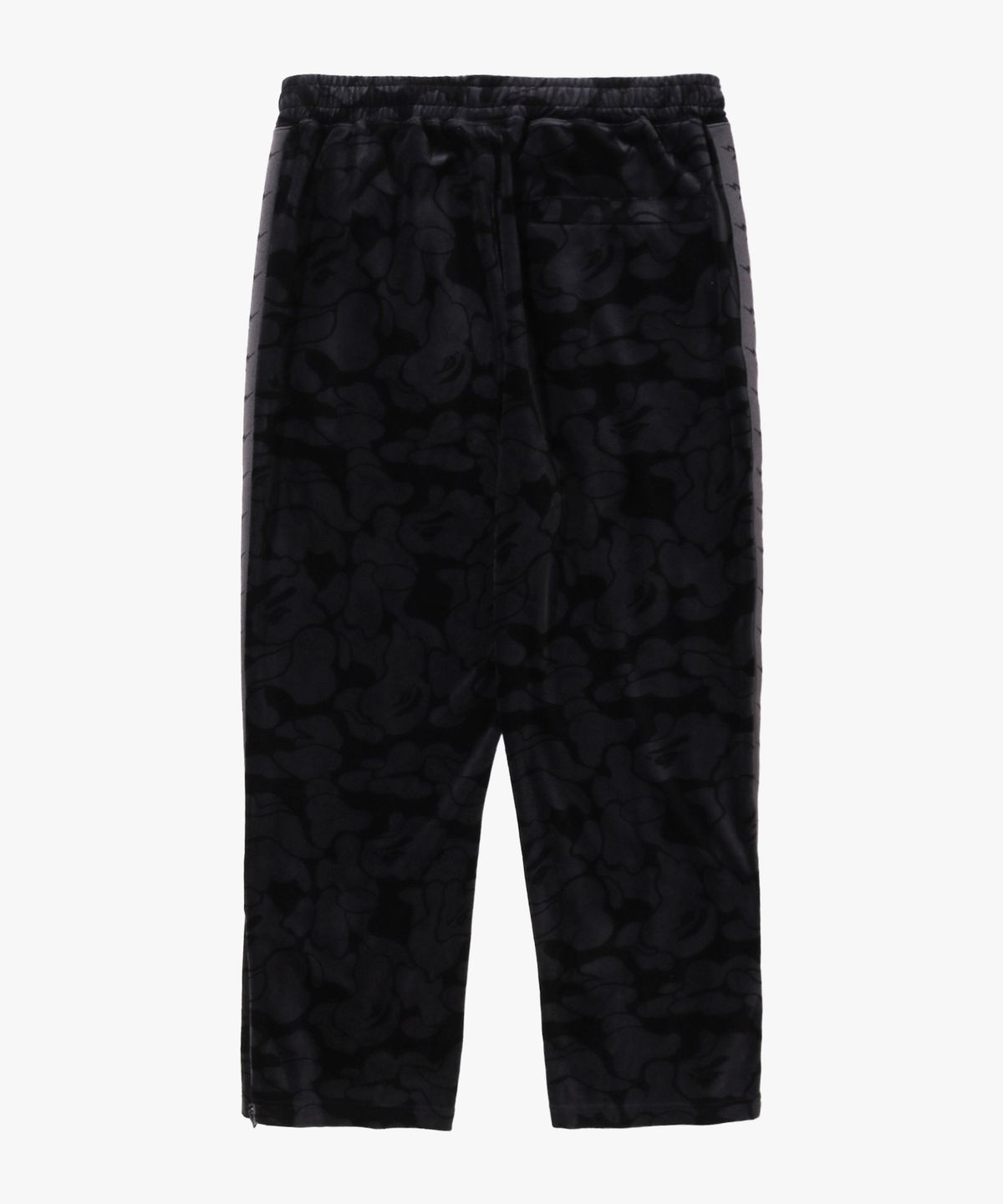 베이프(BAPE) 솔리드 카모 메탈 원 포인트 릴렉스드 핏 트랙 스웨트 팬츠(M) BLACK