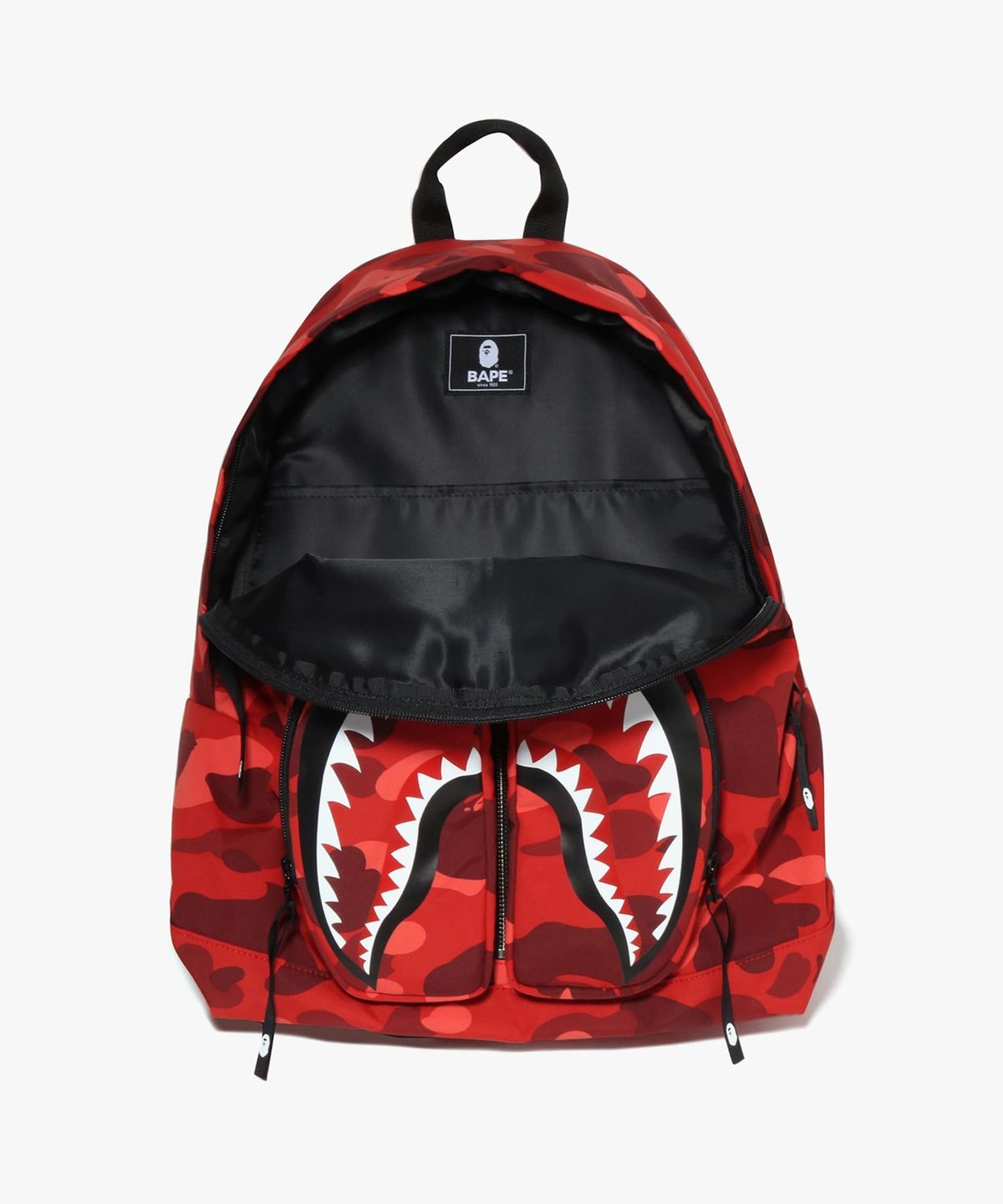 베이프(BAPE) 컬러 카모 샤크 데이팩(M) RED