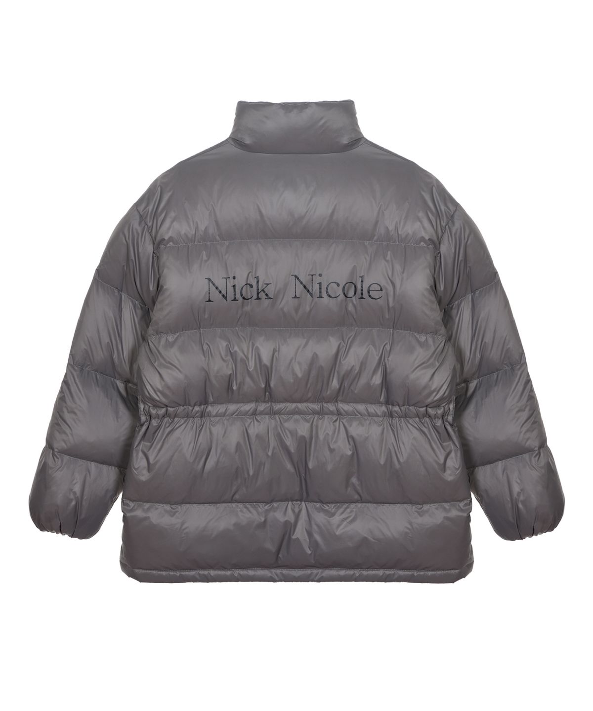닉앤니콜(NICK&NICOLE) SIGNATURE LOGO STRING MIDI PADDING_GRAY