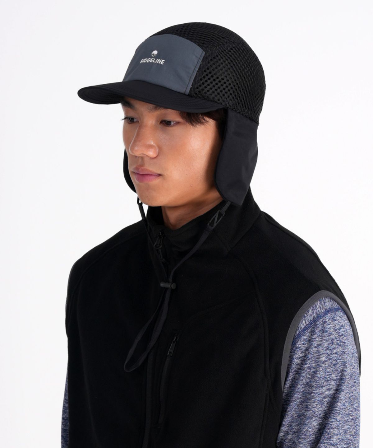 릿지라인(RIDGELINE) 겨울 귀달이 러닝캡 이어플랩 러닝모자 rc107