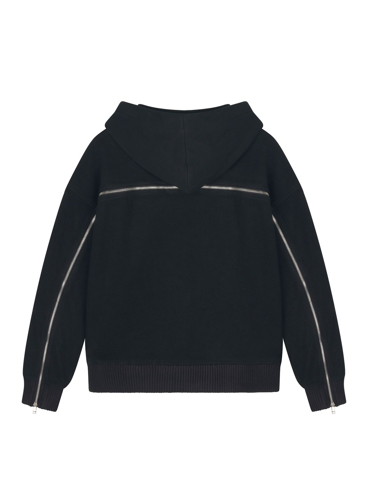뉴이 뉴욕(NUYH NEWYORK) [PRET A PORTER] CHAINED DETAIL INSIDE OUT GEOMETRY ZIP-UP