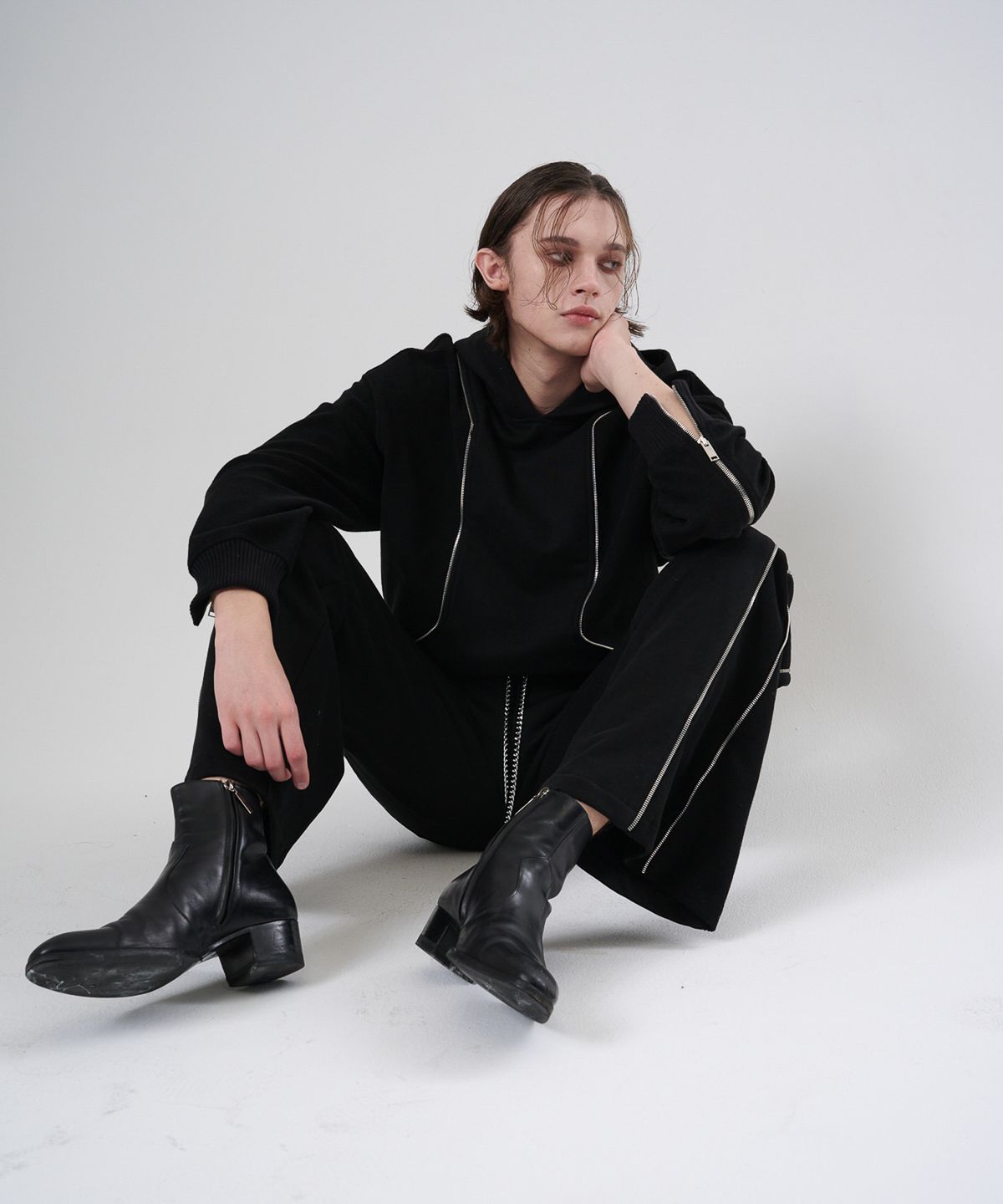 뉴이 뉴욕(NUYH NEWYORK) [PRET A PORTER] INSIDE OUT ZIPPER HOOD