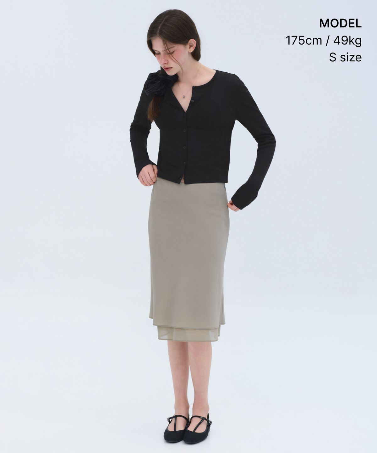 무신사 스탠다드 우먼(MUSINSA STANDARD WOMAN) 우먼즈 린넨 라이크 시어 저지 가디건 [블랙]