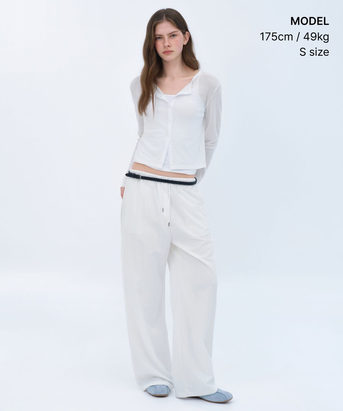 무신사 스탠다드 우먼(MUSINSA STANDARD WOMAN) 우먼즈 린넨 라이크 시어 저지 가디건 [화이트]