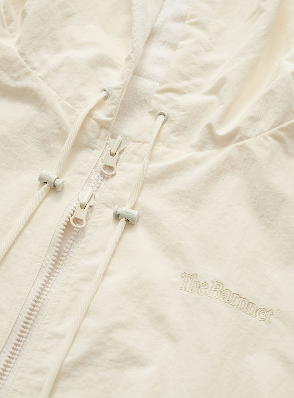 더바넷(THEBARNNET) Snuggle Reversible Hooded Jacket_Ivory