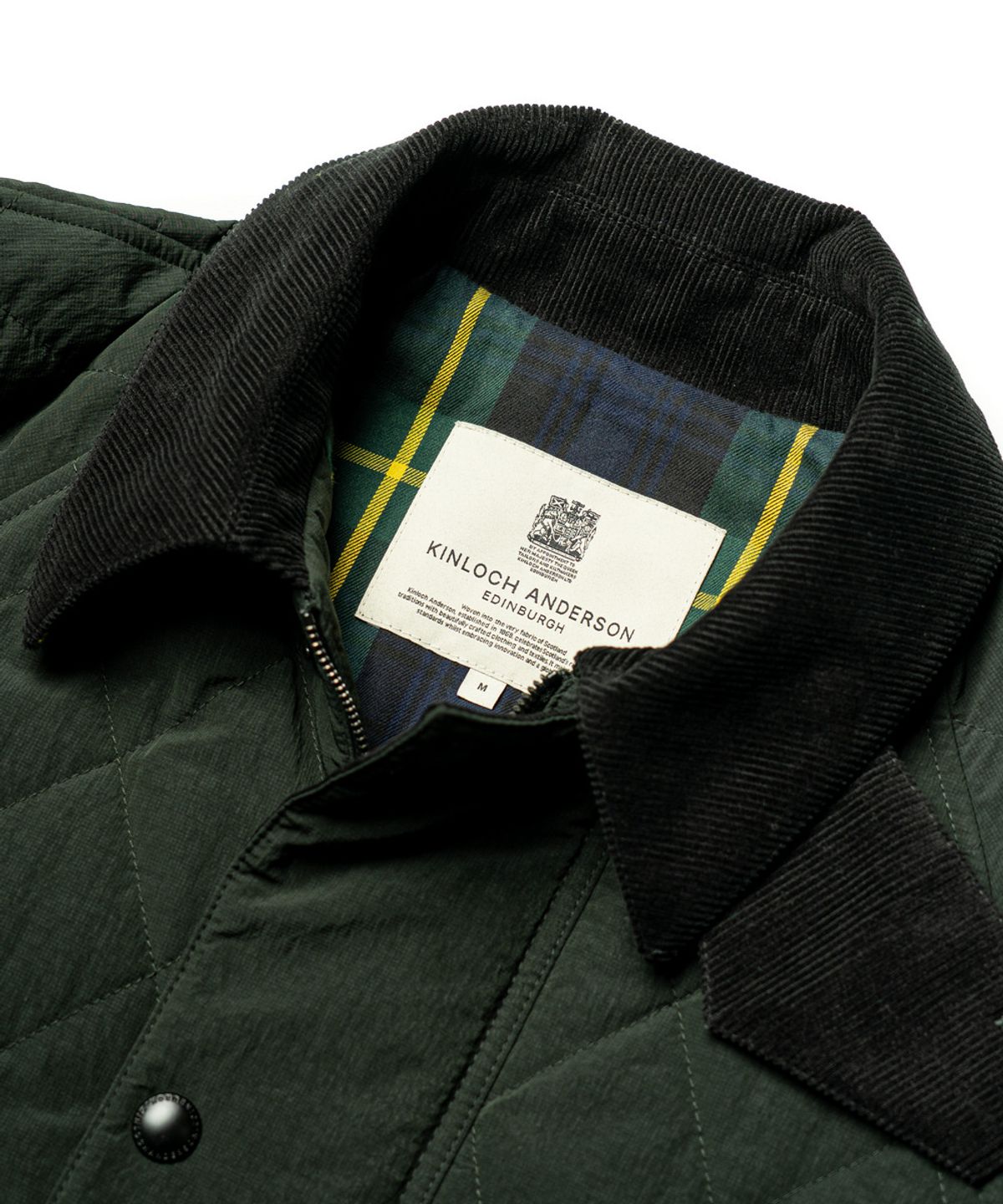 에든버러클럽(EDINBURGH CLUB) RIPSTOP DIAMOND QUILTED HUNTING JACKET (D/GREEN)