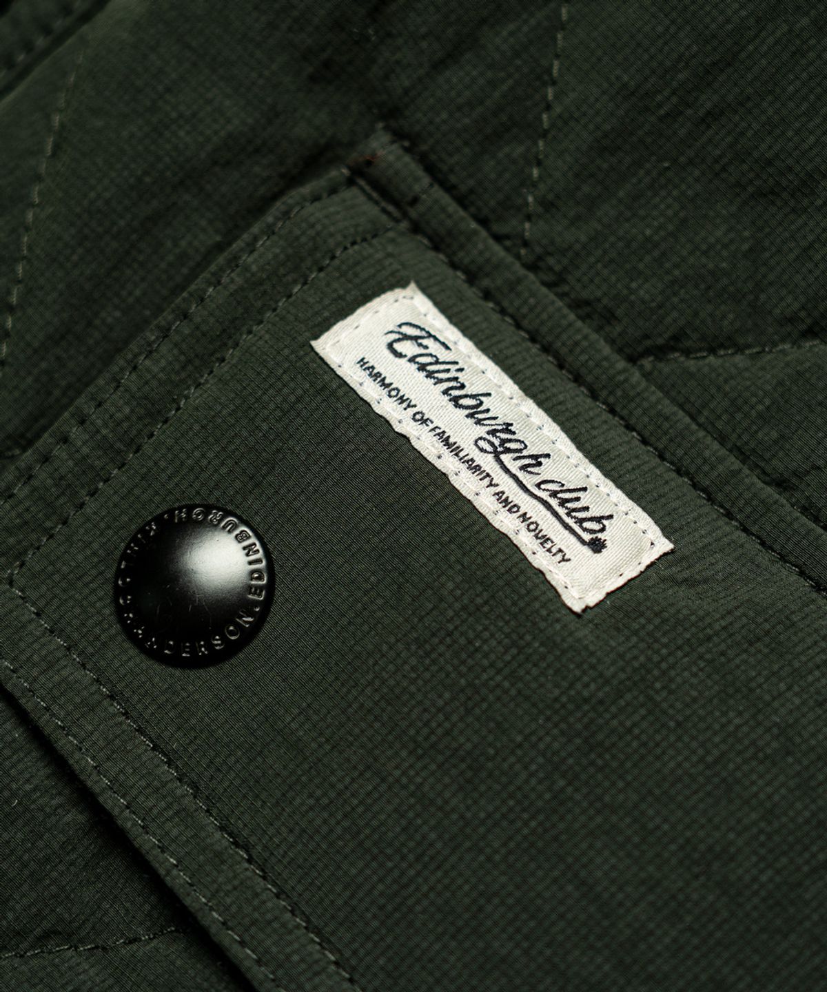 에든버러클럽(EDINBURGH CLUB) RIPSTOP DIAMOND QUILTED HUNTING JACKET (D/GREEN)