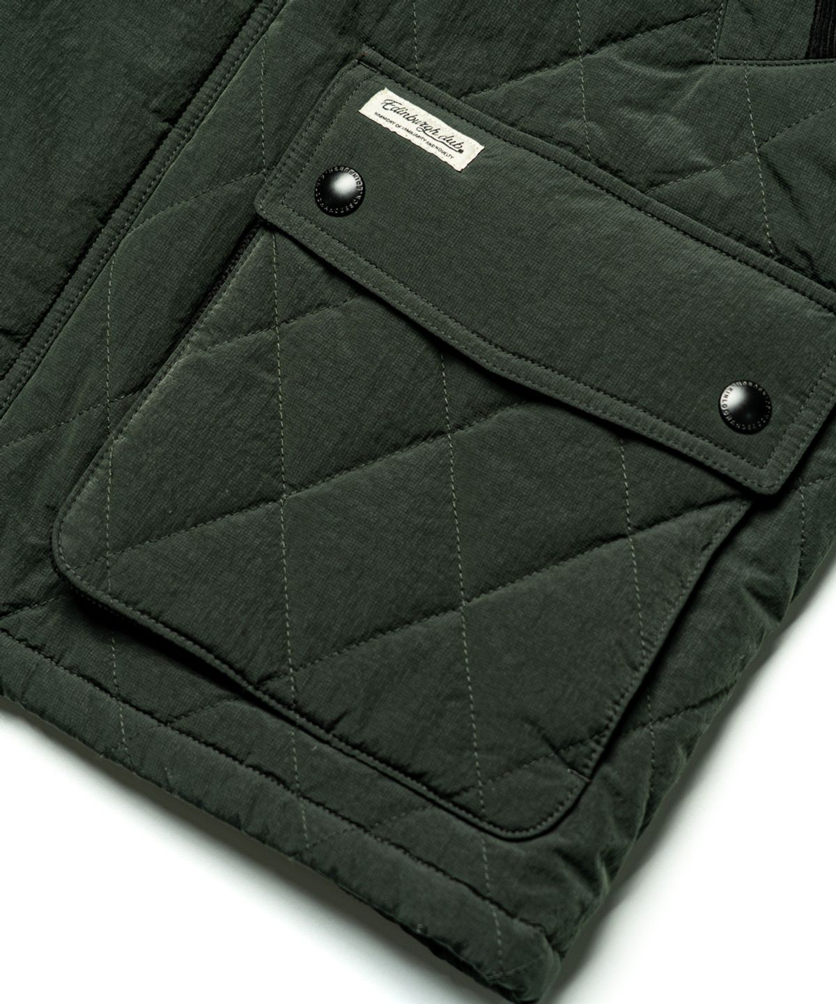 에든버러클럽(EDINBURGH CLUB) RIPSTOP DIAMOND QUILTED HUNTING JACKET (D/GREEN)