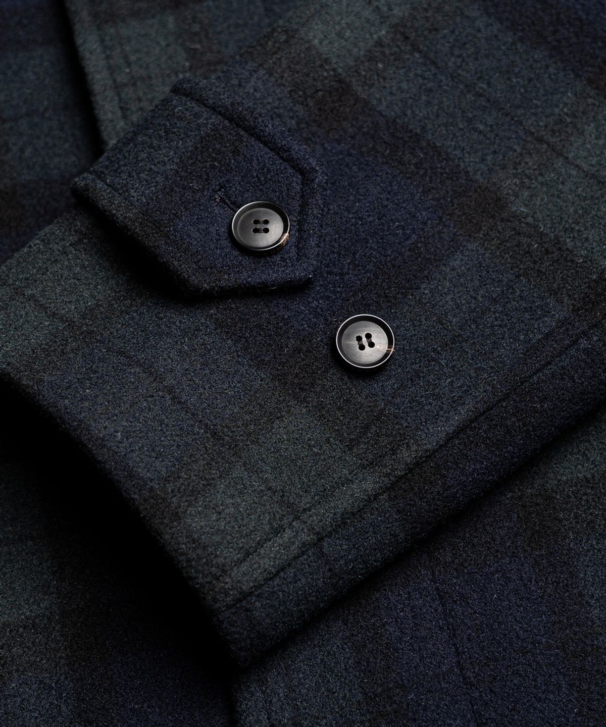 에든버러클럽(EDINBURGH CLUB) BLACKWATCH BALMACAAN COAT (GREEN)