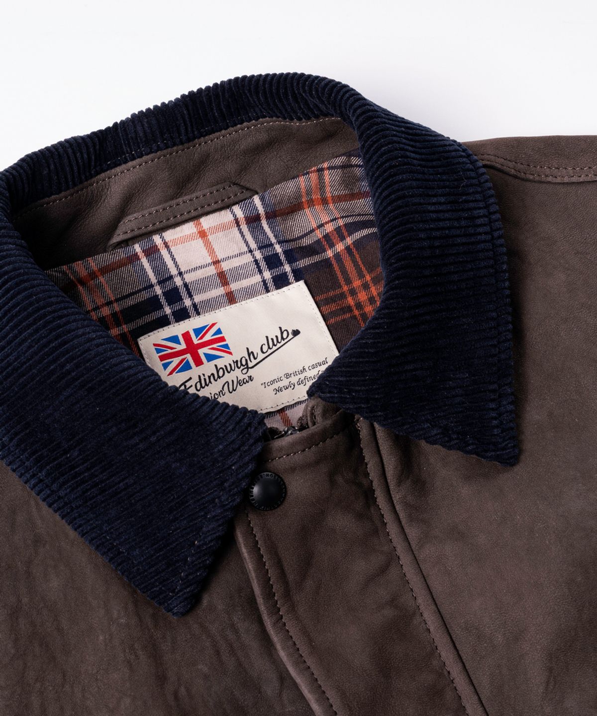 에든버러클럽(EDINBURGH CLUB) LAMB NUBUCK WASHING HUNTING JACKET (D/BROWN)
