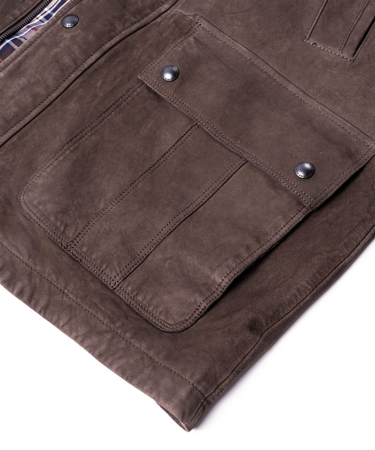 에든버러클럽(EDINBURGH CLUB) LAMB NUBUCK WASHING HUNTING JACKET (D/BROWN)