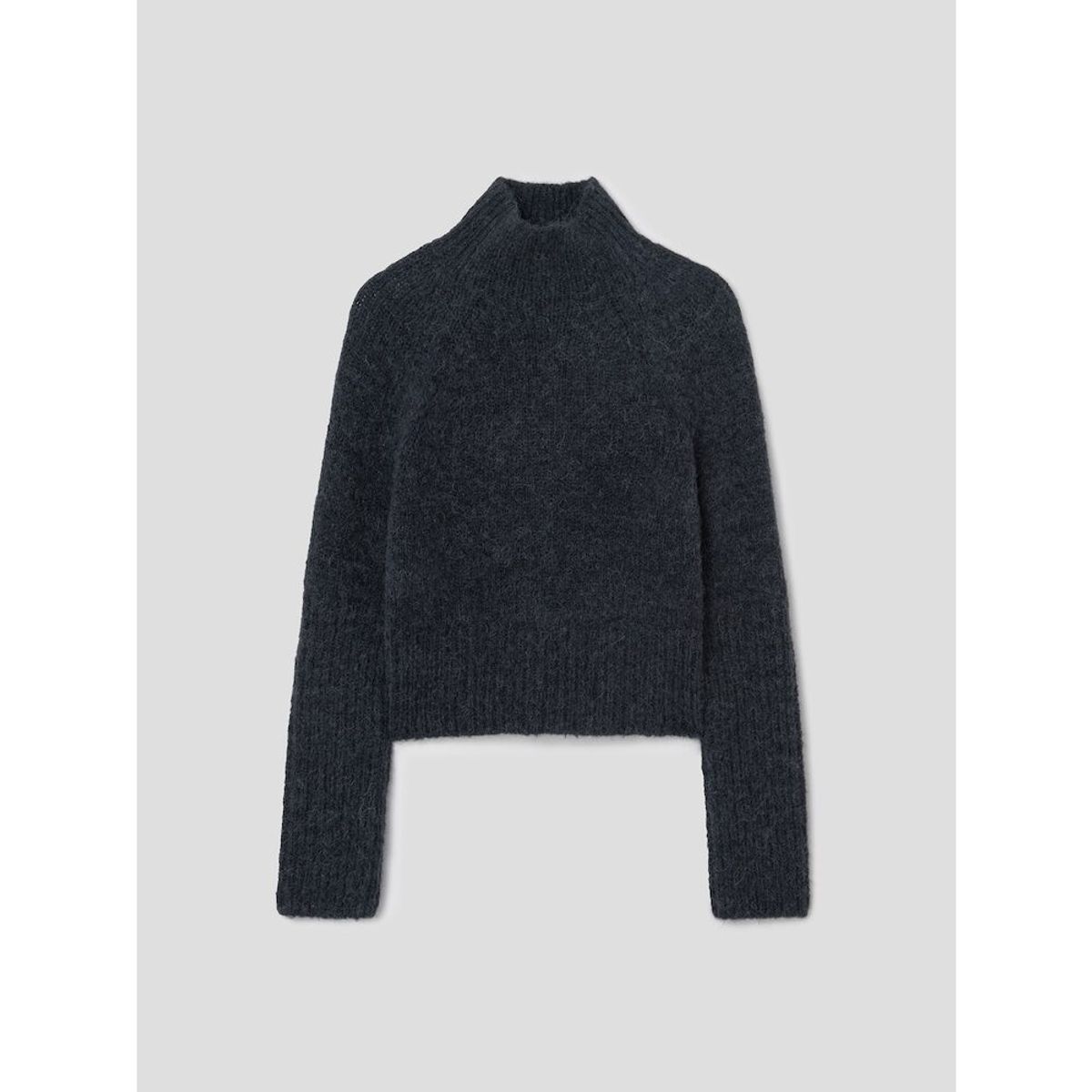앙개(ANGGAE) Classic Half Neck Pullover  Dark Grey