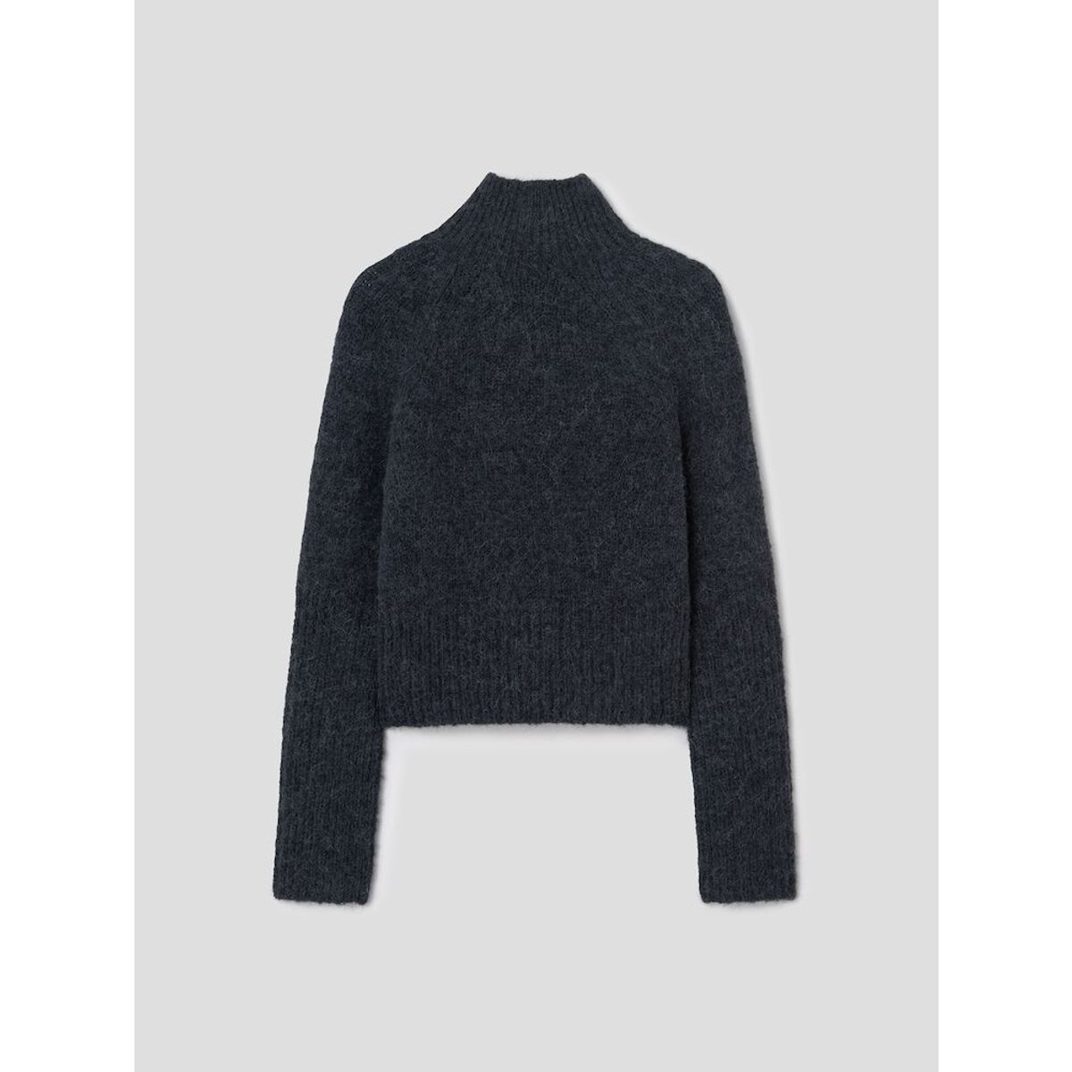 앙개(ANGGAE) Classic Half Neck Pullover  Dark Grey