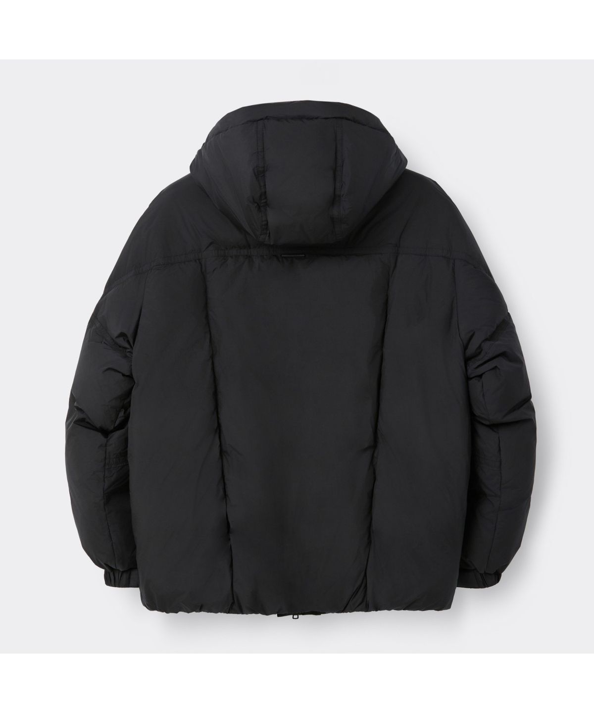 커스텀멜로우(CUSTOMELLOW) Black Middle Hood Down Jacket CWUAW25882BKX