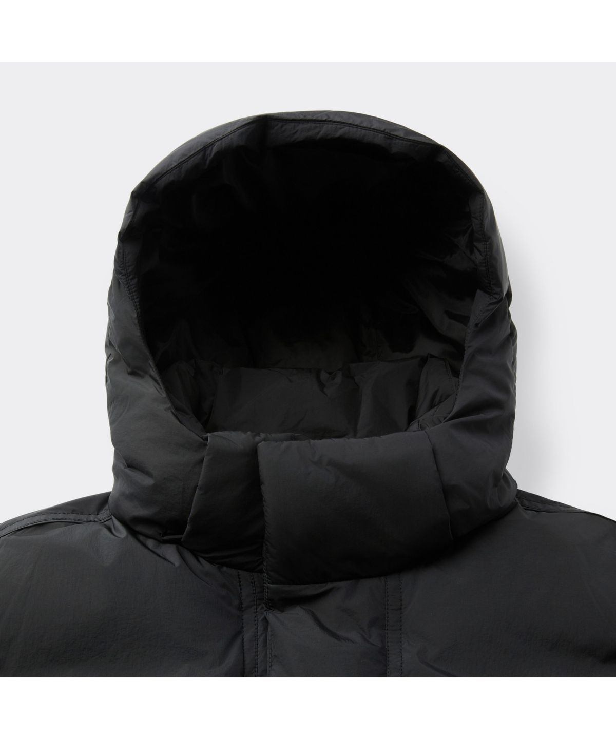 커스텀멜로우(CUSTOMELLOW) Black Middle Hood Down Jacket CWUAW25882BKX