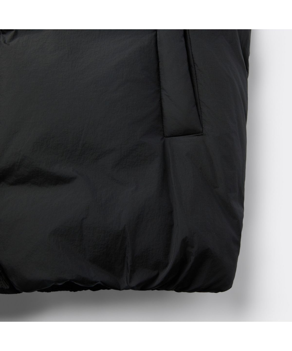 커스텀멜로우(CUSTOMELLOW) Black Middle Hood Down Jacket CWUAW25882BKX