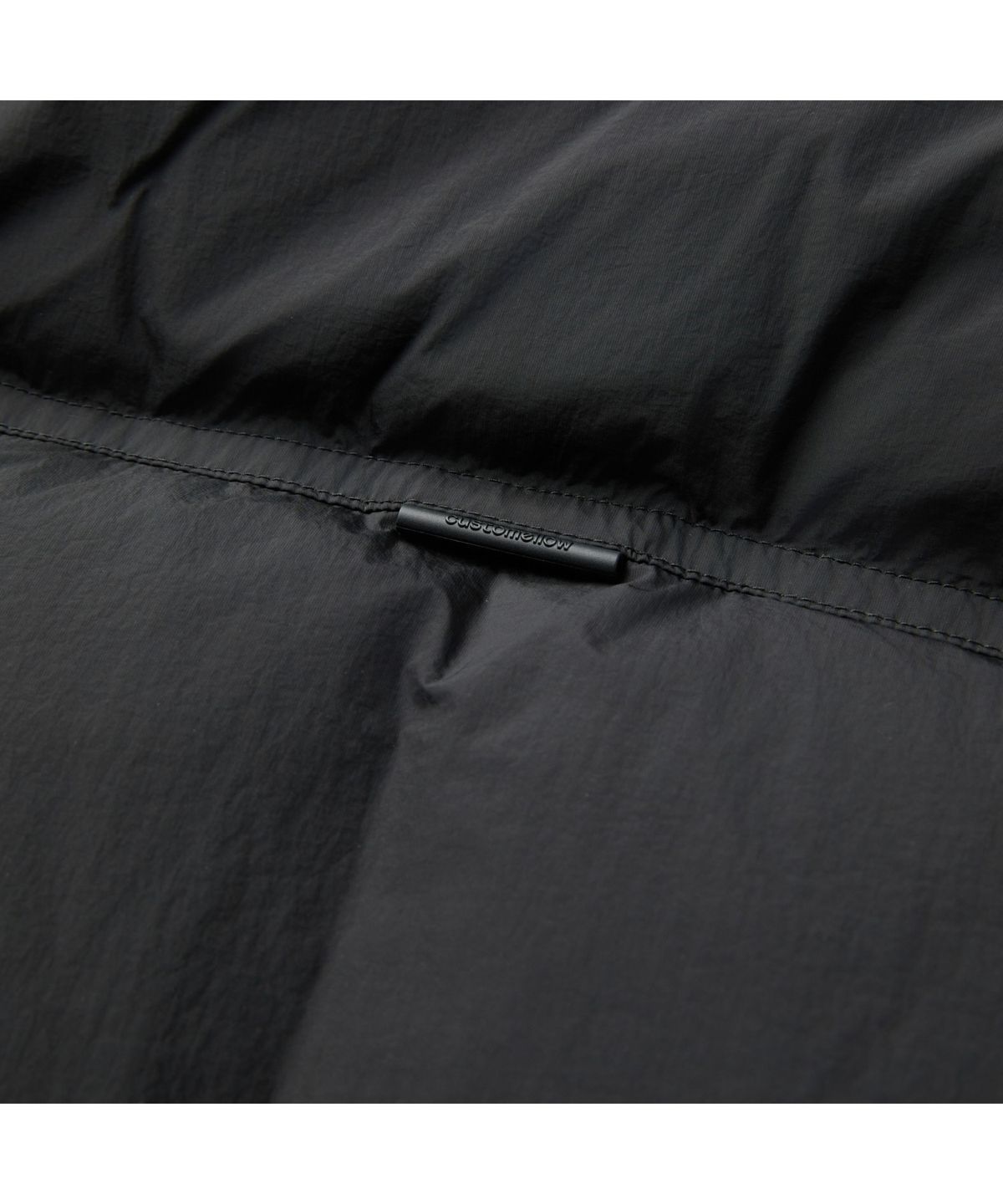 커스텀멜로우(CUSTOMELLOW) Black Middle Hood Down Jacket CWUAW25882BKX