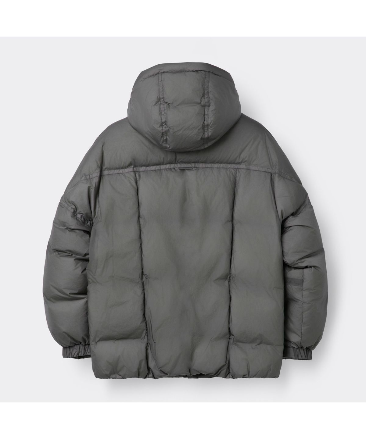 커스텀멜로우(CUSTOMELLOW) Grey Middle Hood Down Jacket CWUAW25882GYX