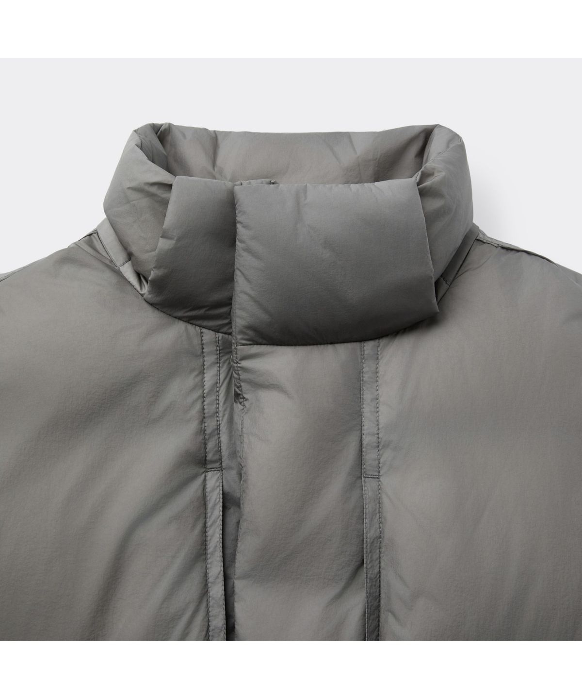 커스텀멜로우(CUSTOMELLOW) Grey Middle Hood Down Jacket CWUAW25882GYX