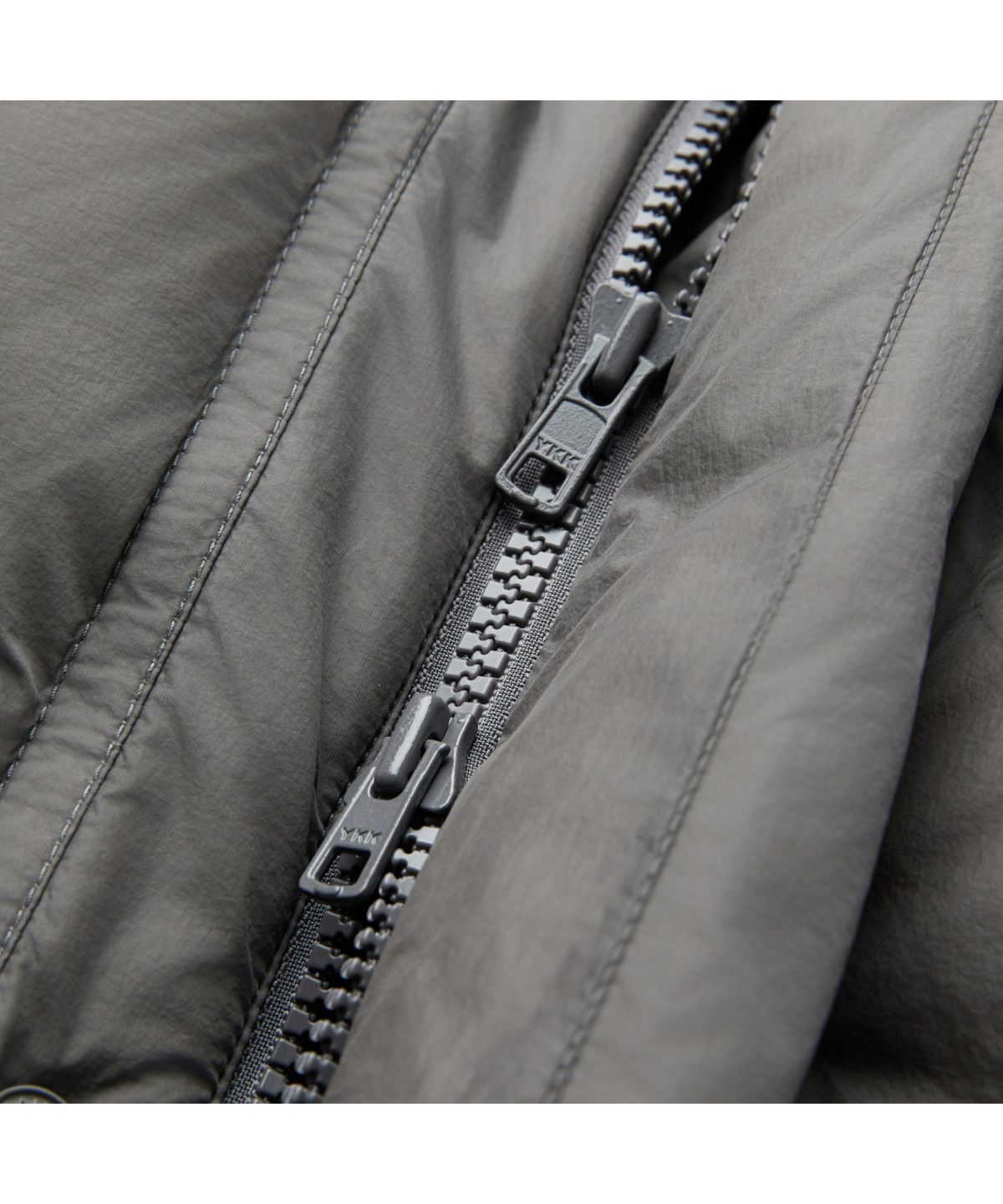 커스텀멜로우(CUSTOMELLOW) Grey Middle Hood Down Jacket CWUAW25882GYX