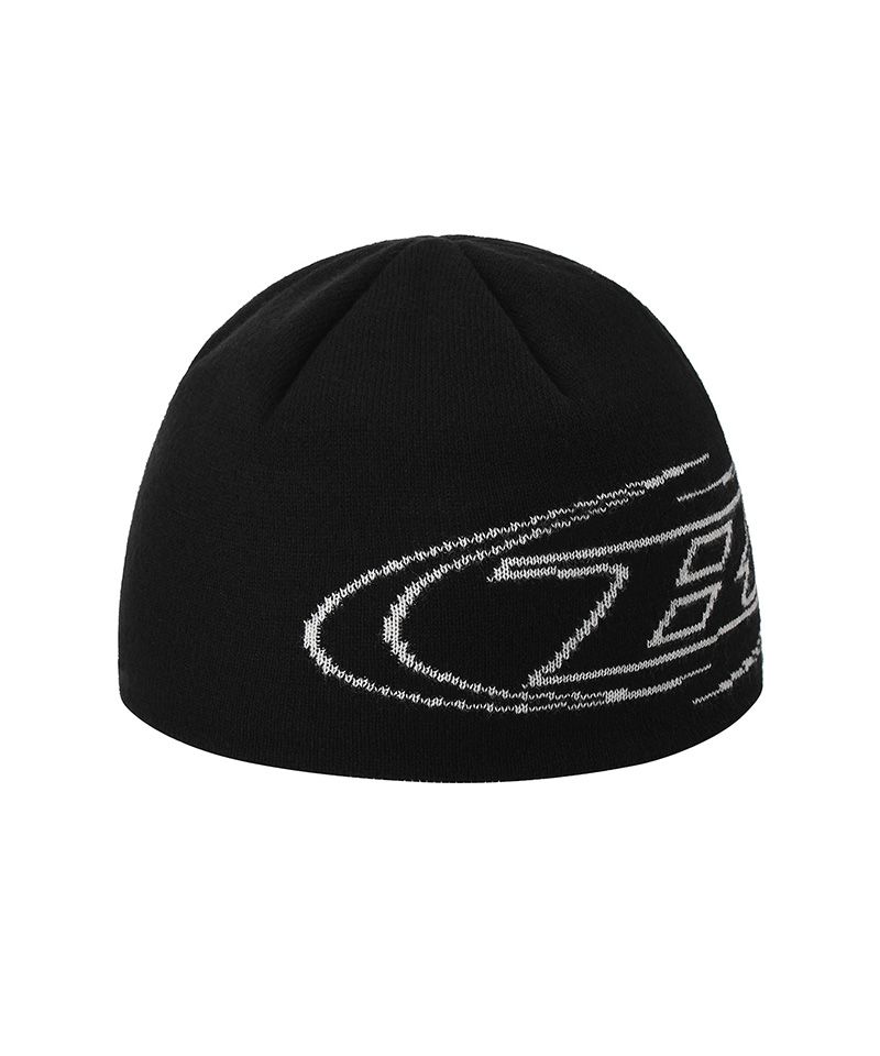 MUSINSA公式 | BORN TO WIN BIG SYMBOL LINE JACQUARD BEANIE [BLACK]
