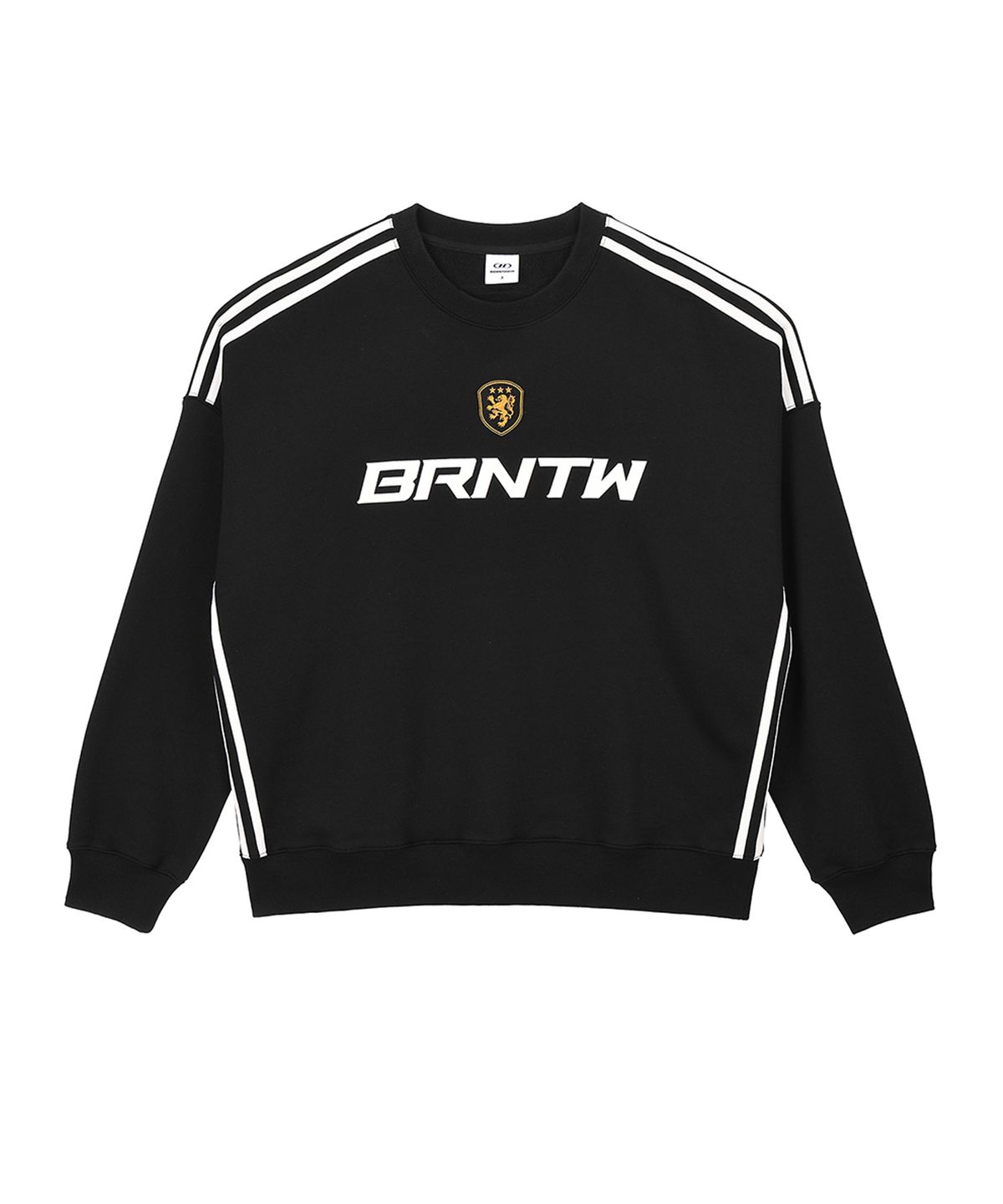 본투윈(BORN TO WIN) TRACK LINE EMBLEM SWEATSHIRTS [BLACK]