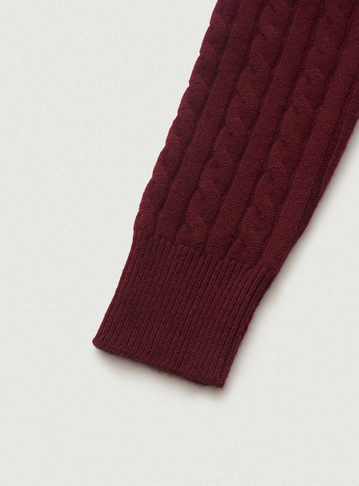 더바넷(THEBARNNET) Soft Cashmere V-neck Knit_Burgundy