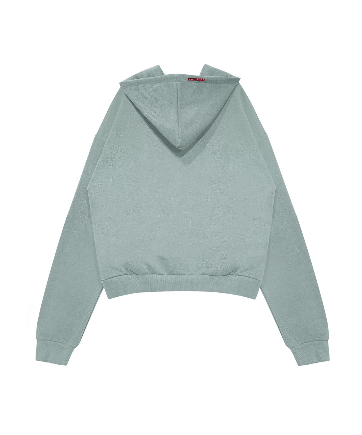 미레코(MIRECO) SYMBOL STUD PIGMENT HOODIE MINT