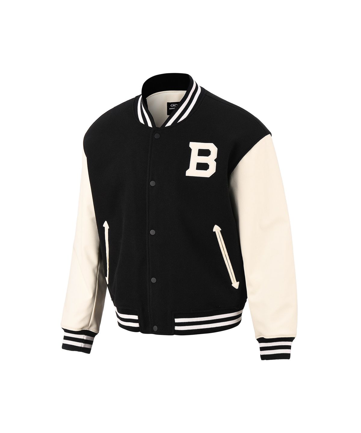 본투윈(BORN TO WIN) ATHLETIC VARSITY QUILTED JACKET [BLACK]