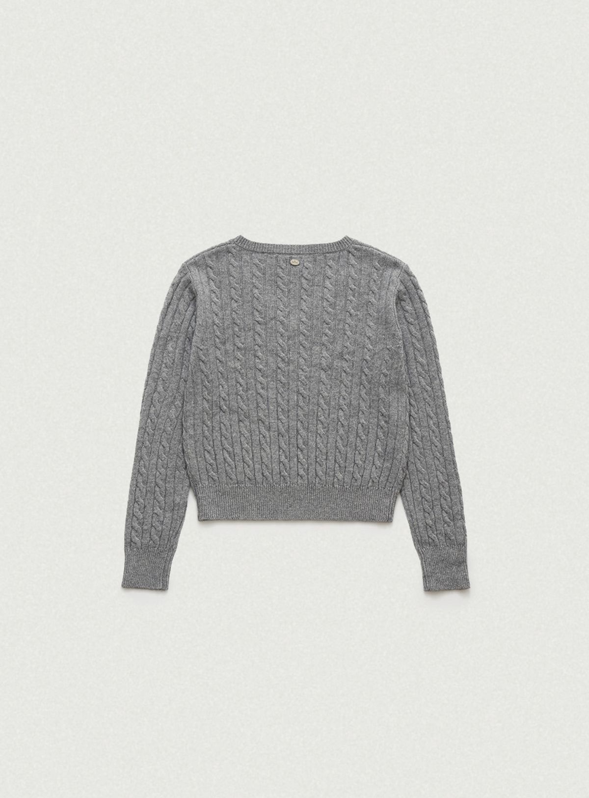 더바넷(THEBARNNET) Soft Cashmere V-neck Knit_Melange Grey
