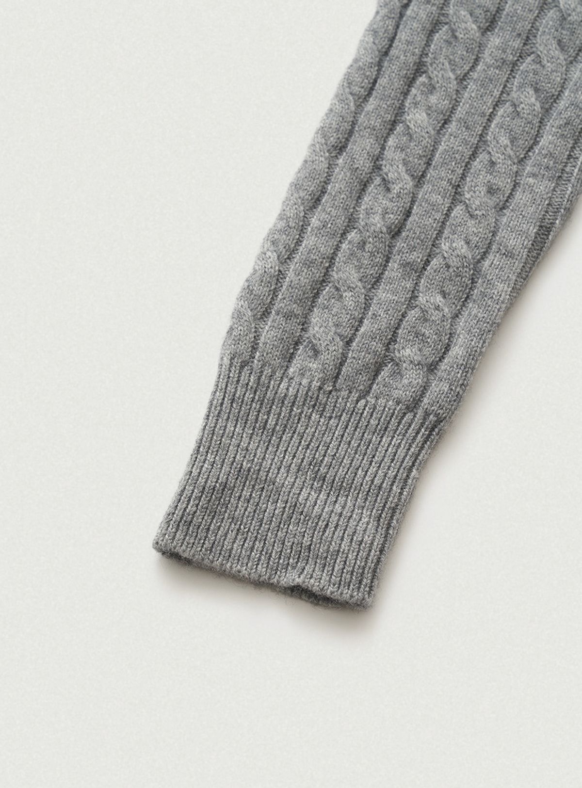더바넷(THEBARNNET) Soft Cashmere V-neck Knit_Melange Grey