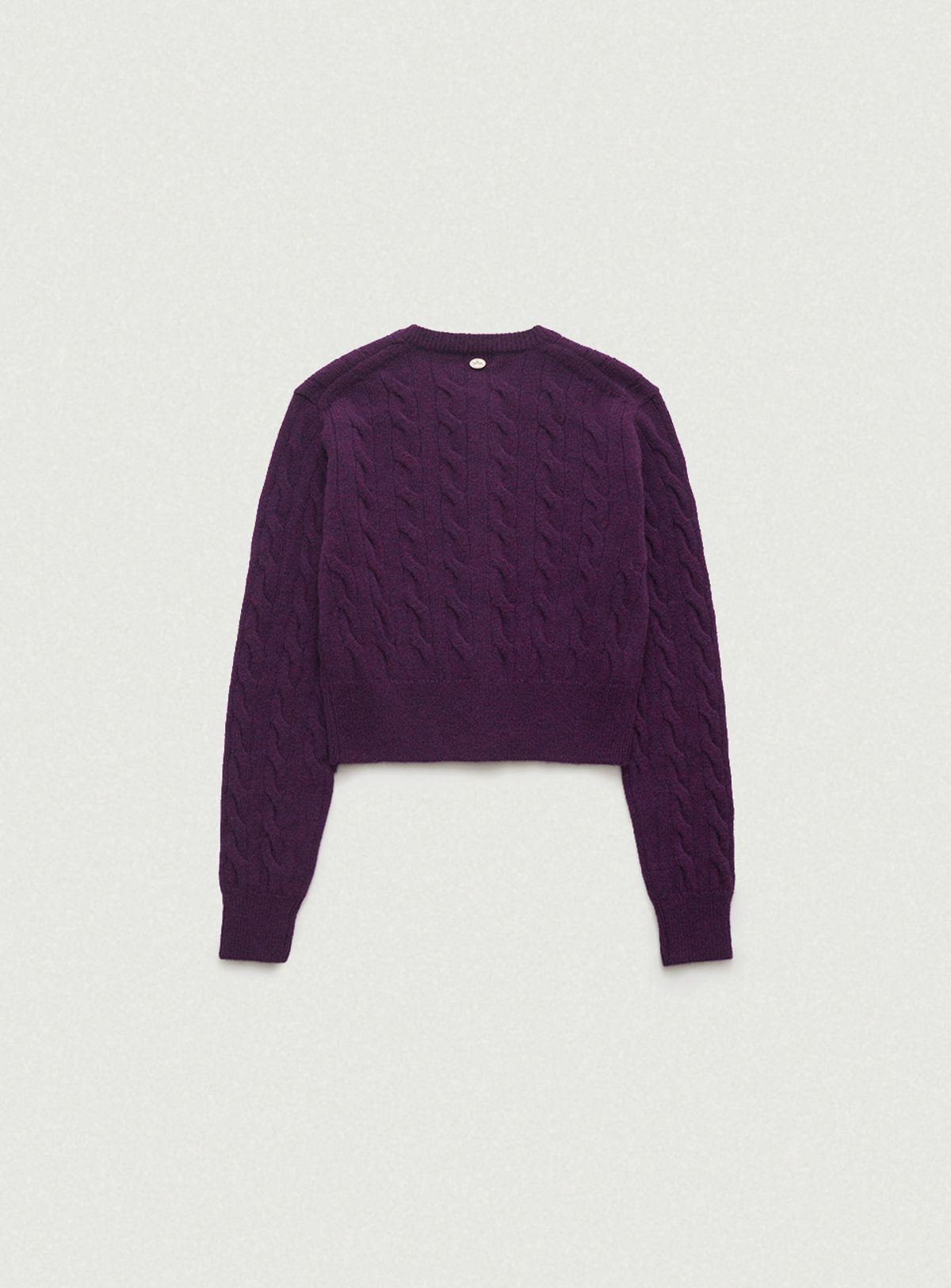 더바넷(THEBARNNET) Eden Cable Cardigan_Purple