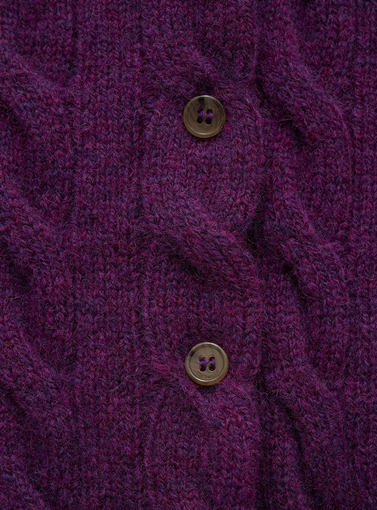 더바넷(THEBARNNET) Eden Cable Cardigan_Purple