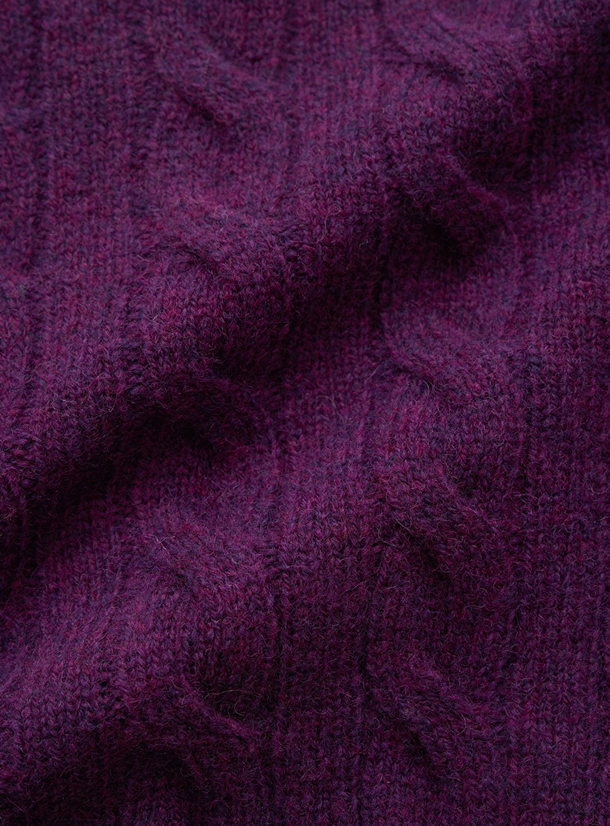 더바넷(THEBARNNET) Eden Cable Cardigan_Purple