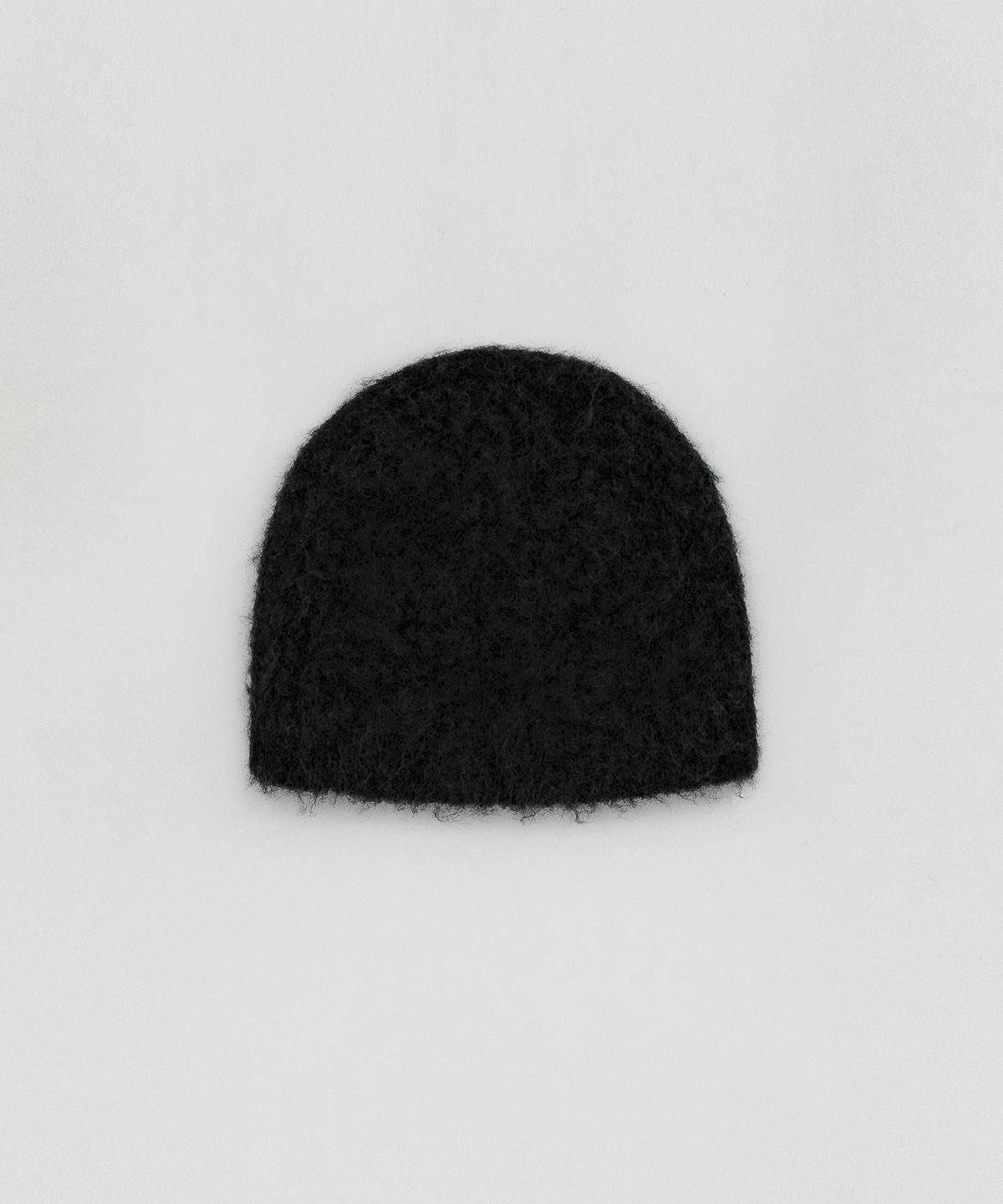 로우타이드(LOW TIDE) FLUFFY KNIT BEANIE [BLACK]