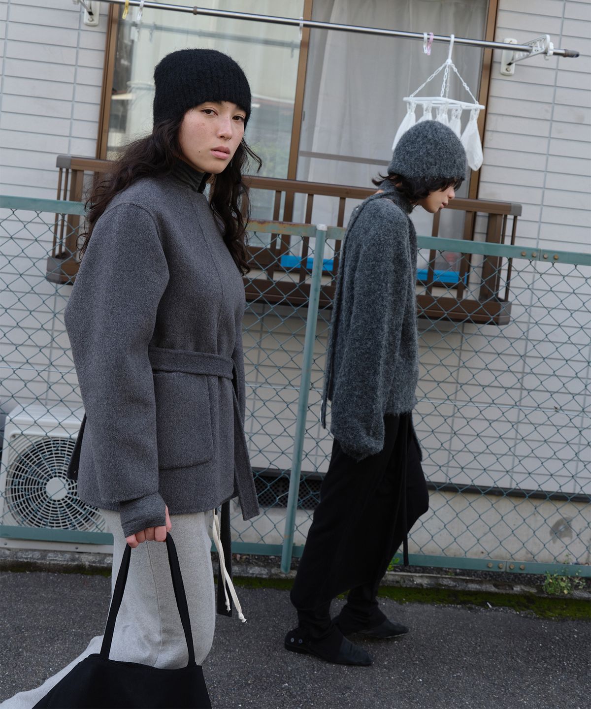 로우타이드(LOW TIDE) FLUFFY KNIT BEANIE [BLACK]