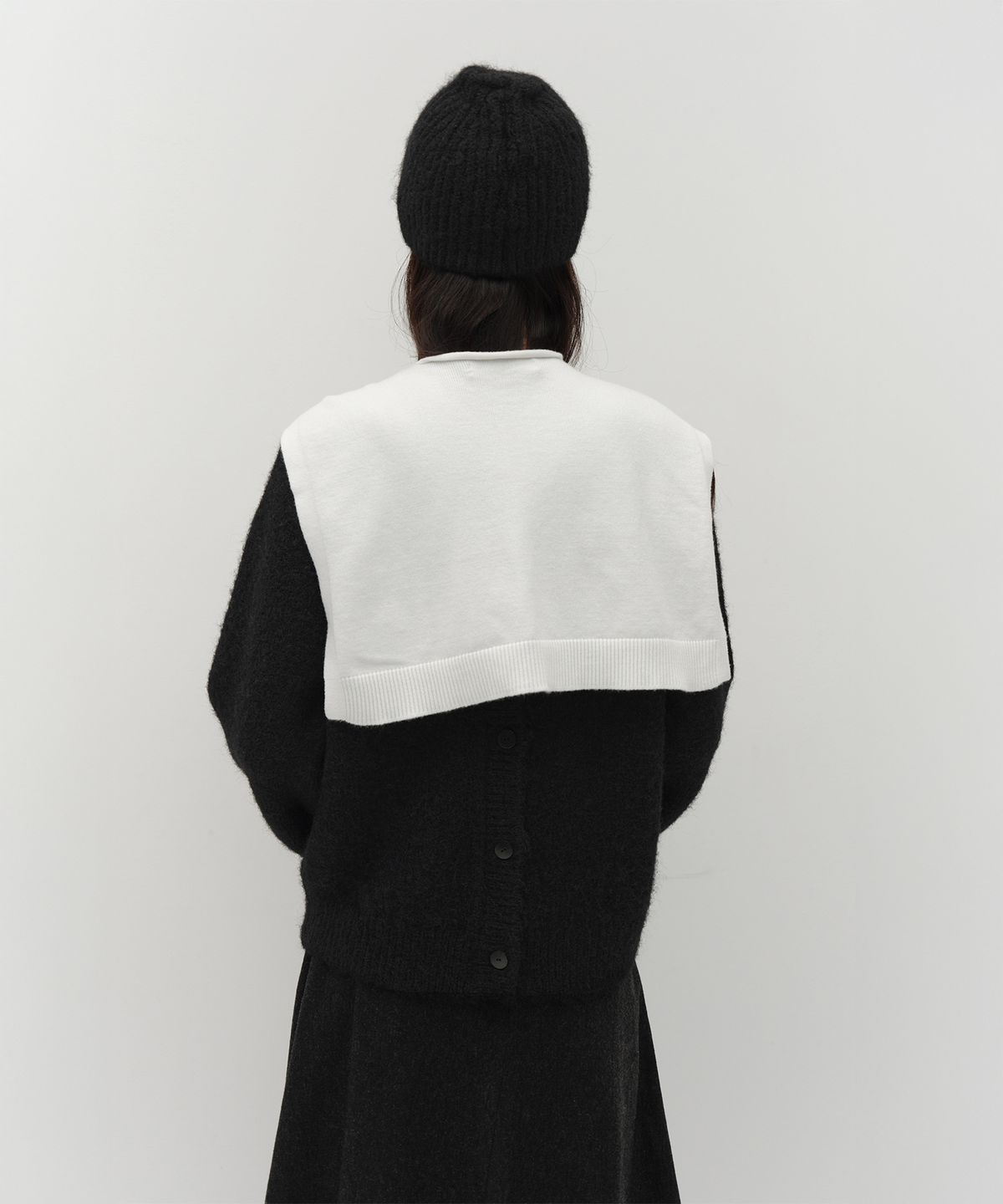 로우타이드(LOW TIDE) KNIT SHAWL [IVORY]