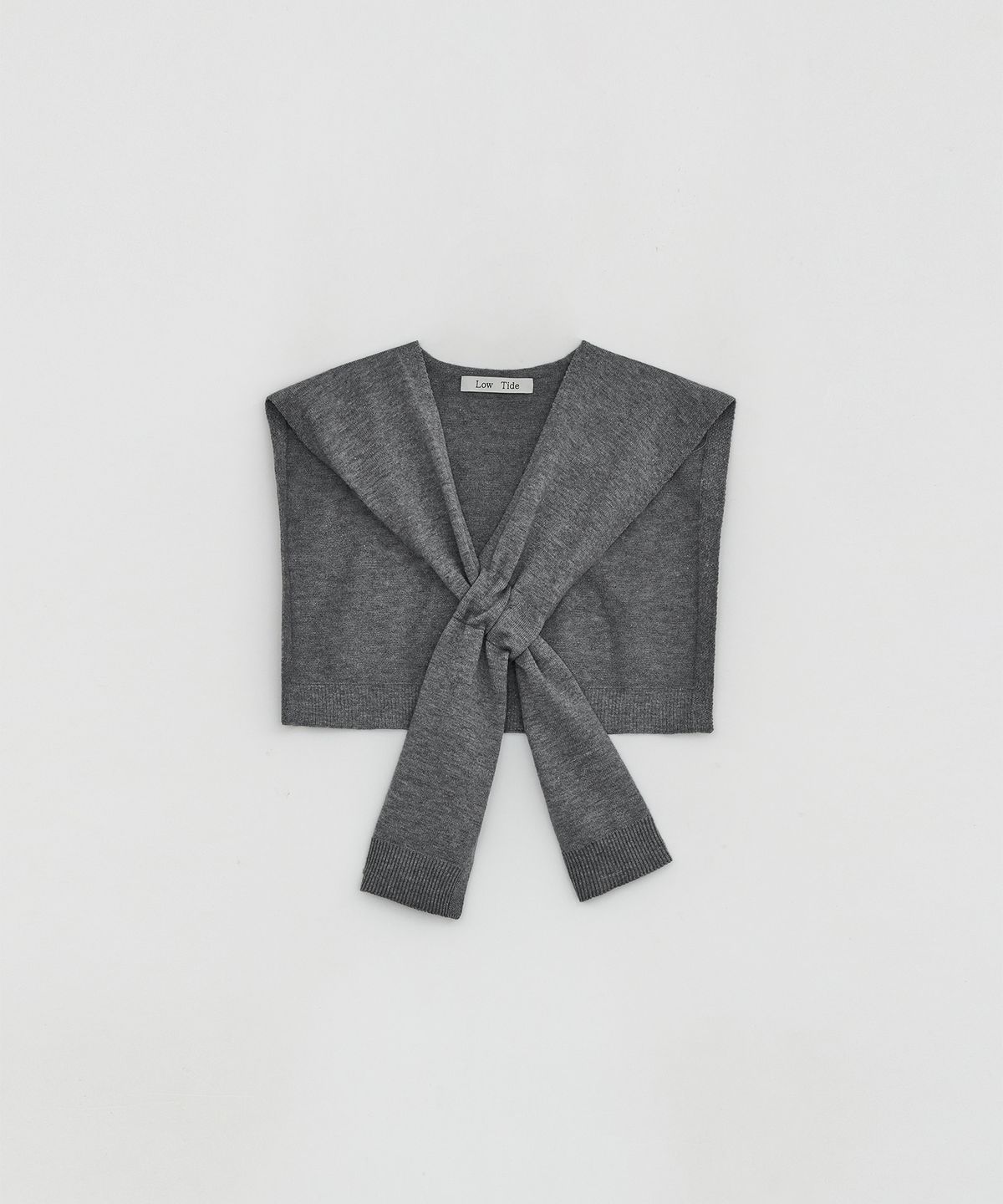 로우타이드(LOW TIDE) KNIT SHAWL [GREY]