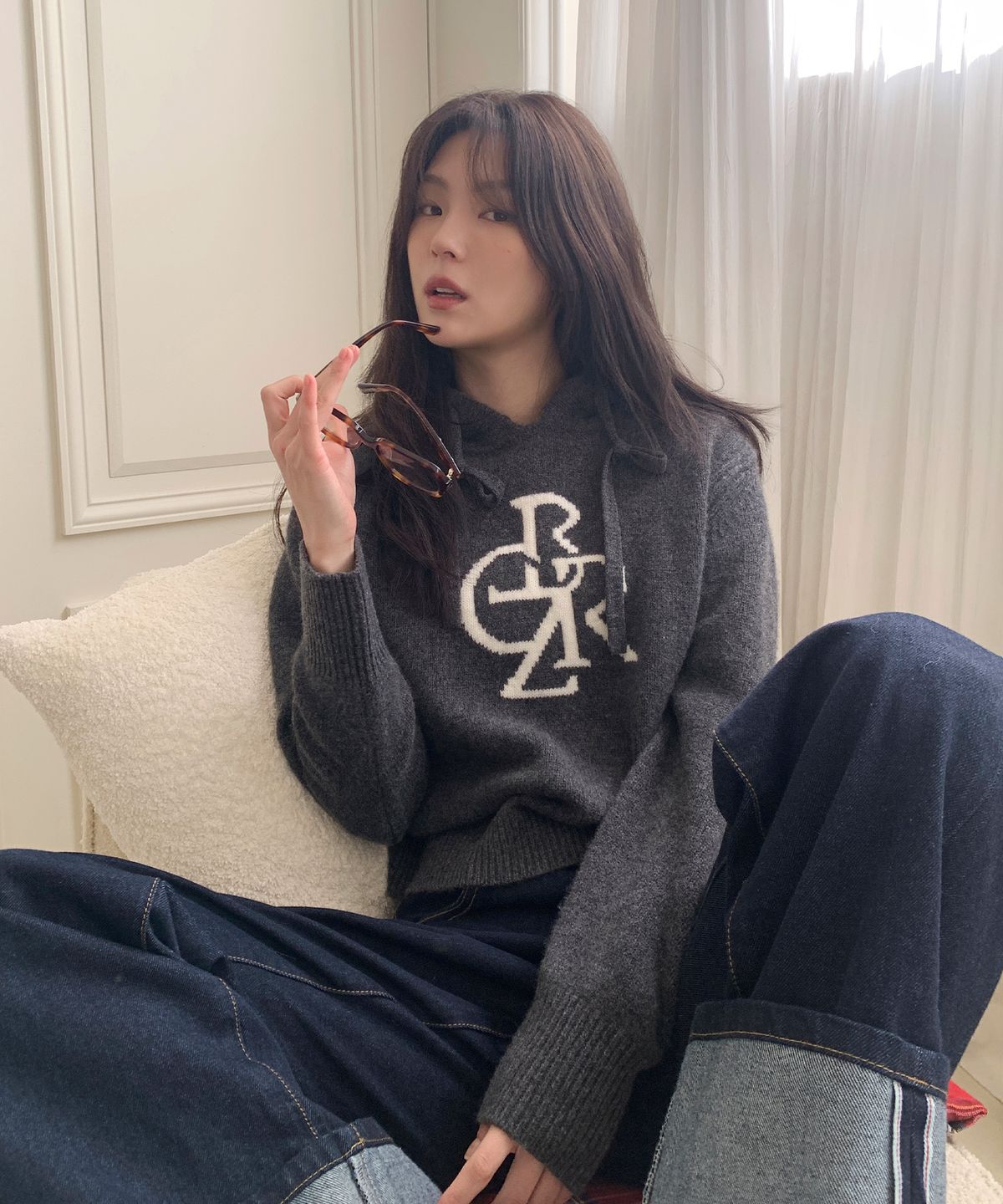 시티브리즈(CITYBREEZE) 메리노울 심볼 로고 후디_4COLORS